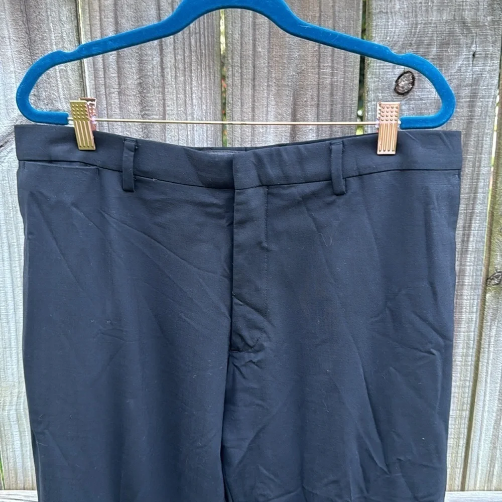 Banana Republic classic fit wool slacks, black, size 34x34